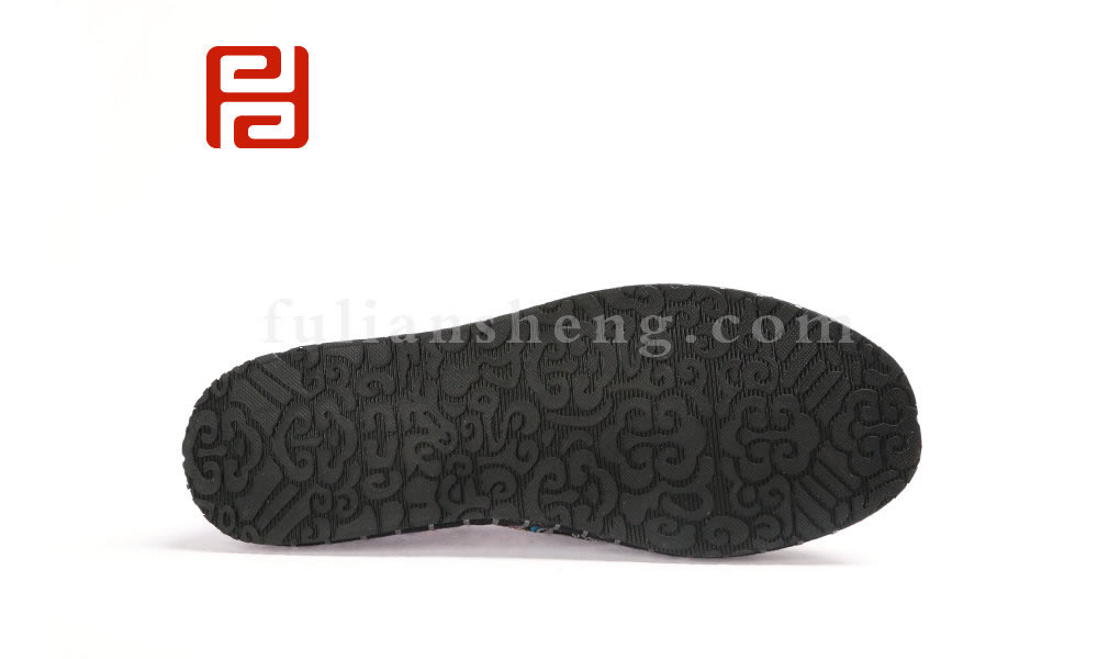 福連升中國風(fēng)老北京布鞋男繡花社會(huì)臉譜千層底軟底布鞋圖片